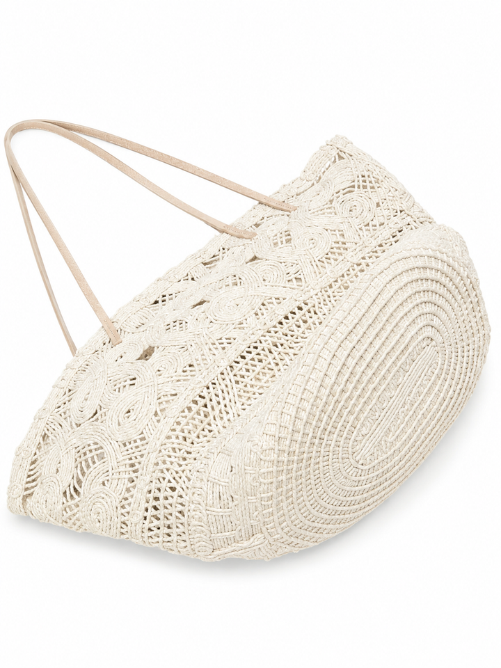 Bohemian Woven Lace Tote Bag – SANTORINI