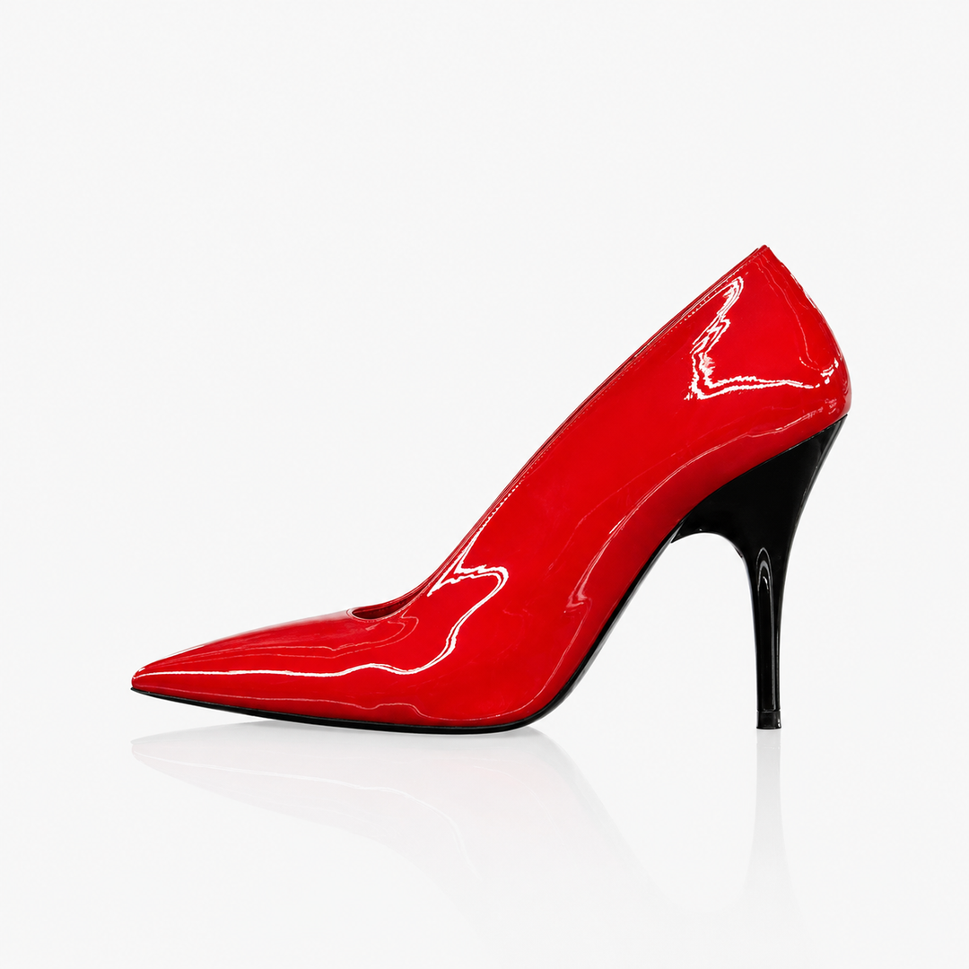 Patent Pointed Toe Stiletto Pumps – NUDE