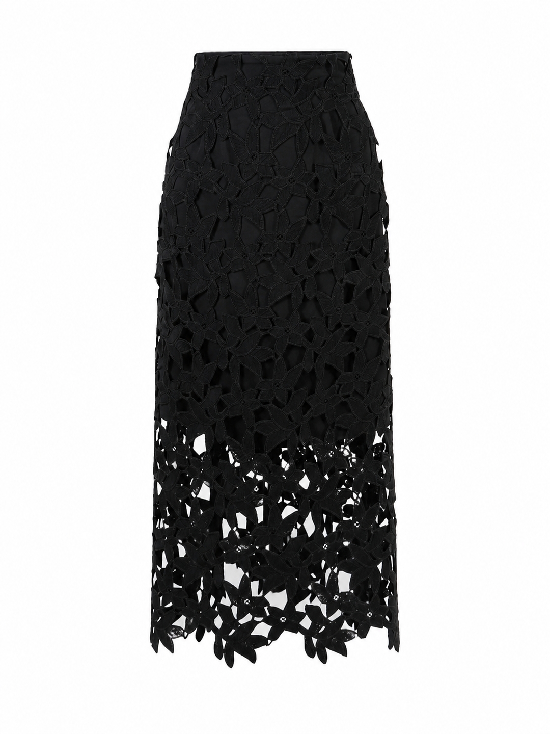 Floral Cutout Lace Midi Skirt – BLOOM