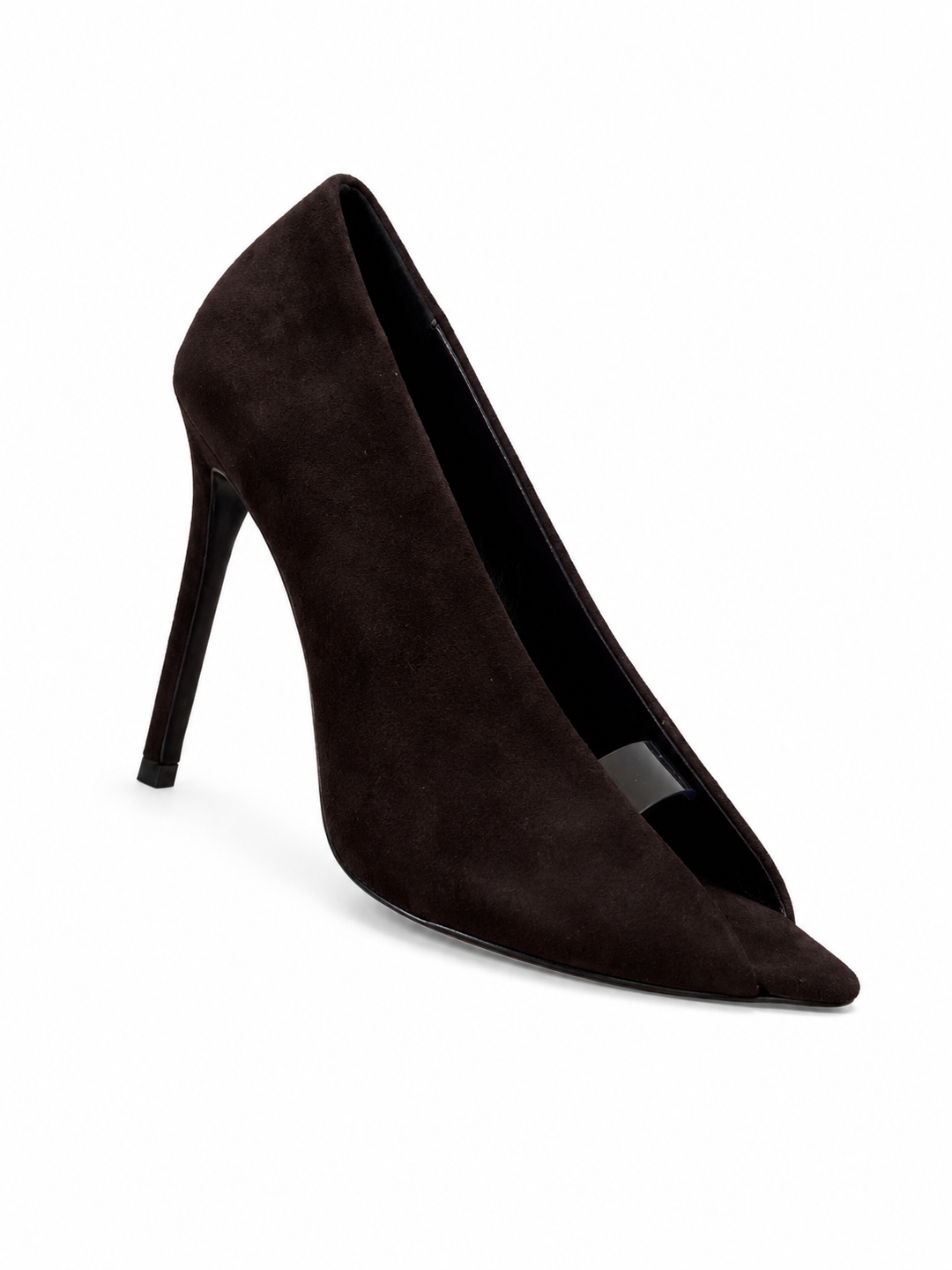 Dark Chocolate Suede Stiletto Pumps – Timeless