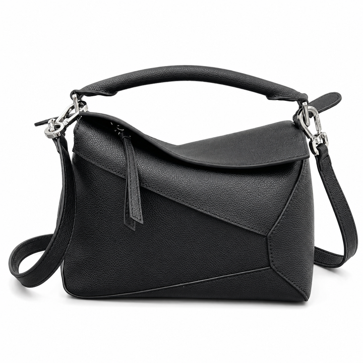 Structured Leather Crossbody Satchel – CAMELAIRE