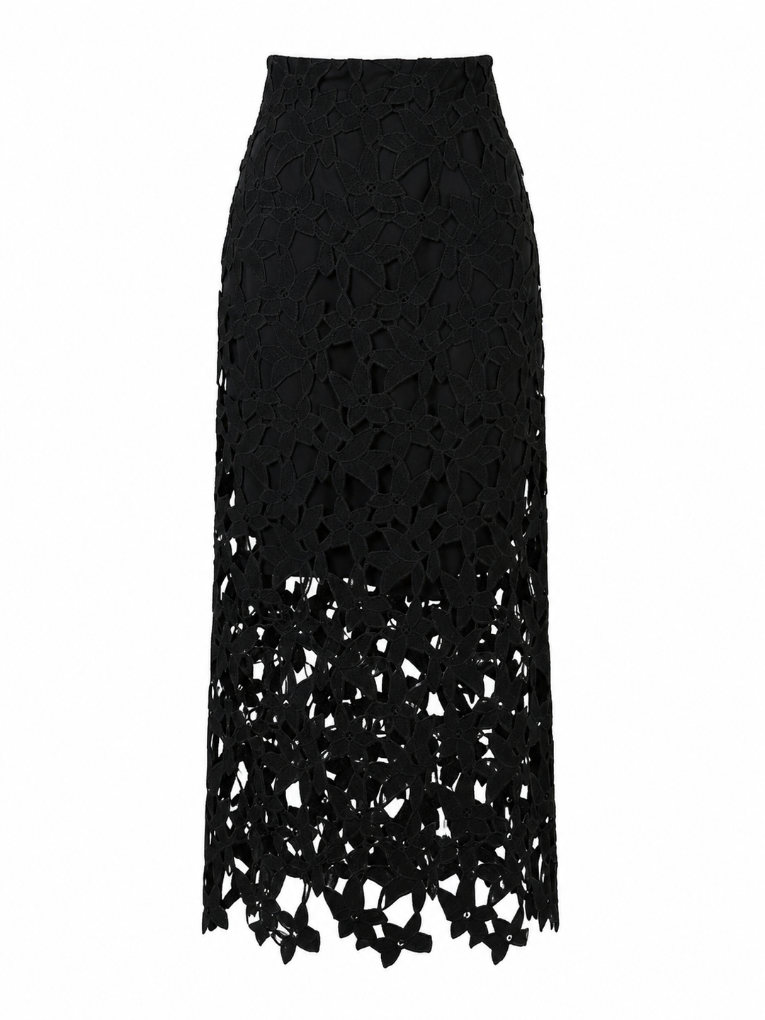 Floral Cutout Lace Midi Skirt – BLOOM