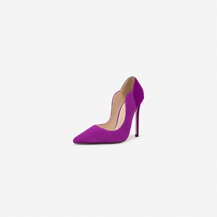 Fuchsia Suede Stiletto Pumps – Royal