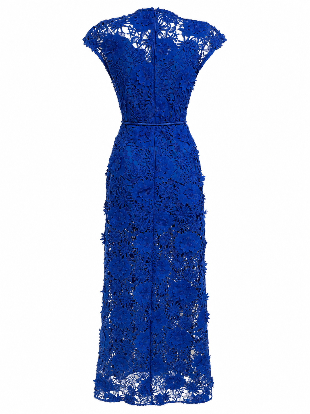 Sunshine Floral Lace Midi Dress - Radiance