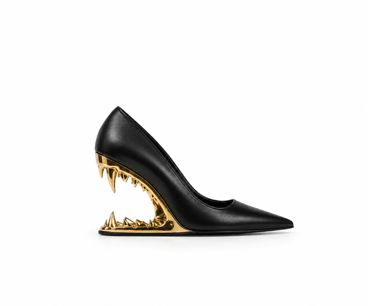 Avant-Garde Sculptural Heel Pumps – PHANTOM