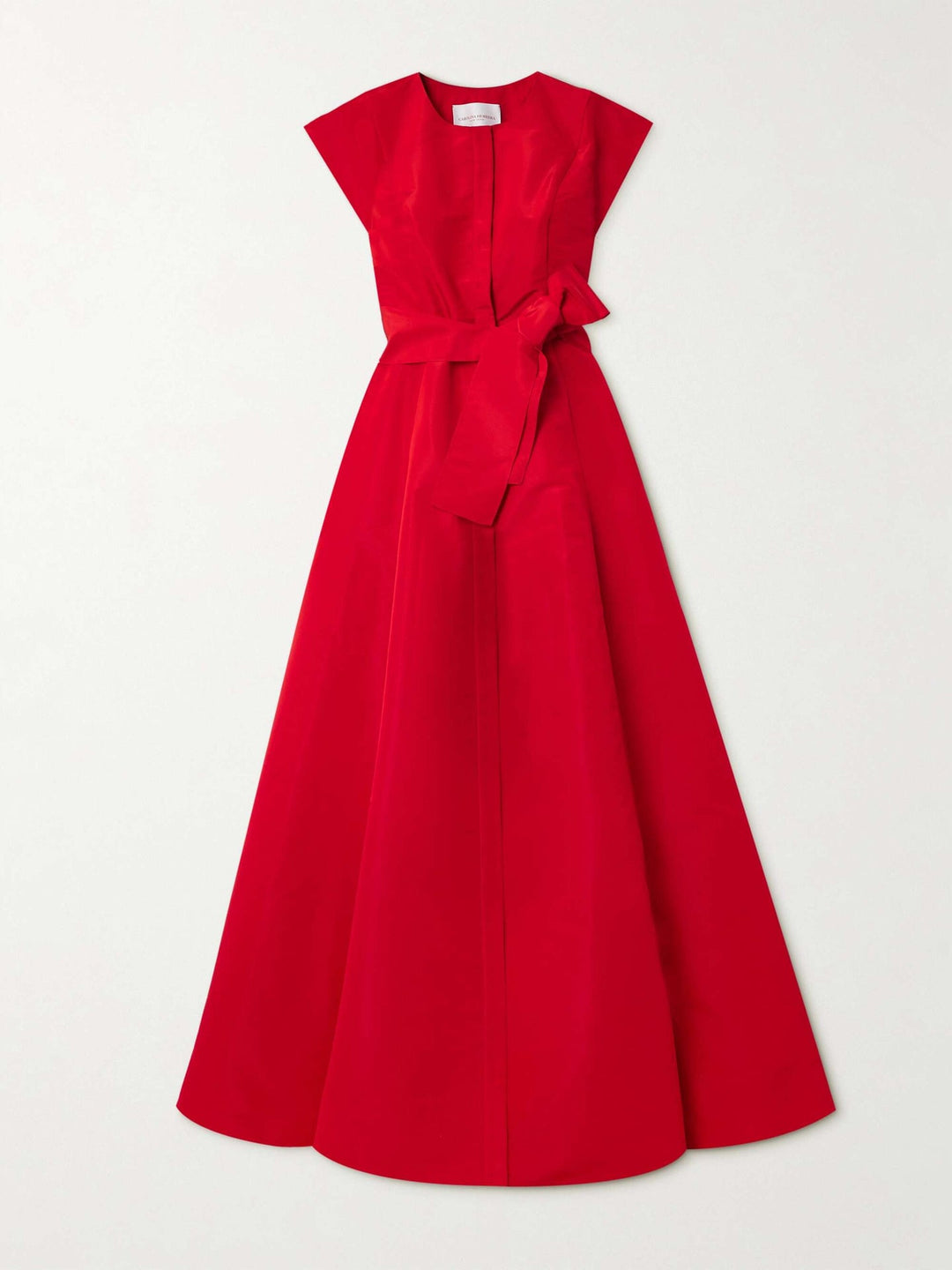 cap-sleeve gown with waist sash – ODD- VIVIEN