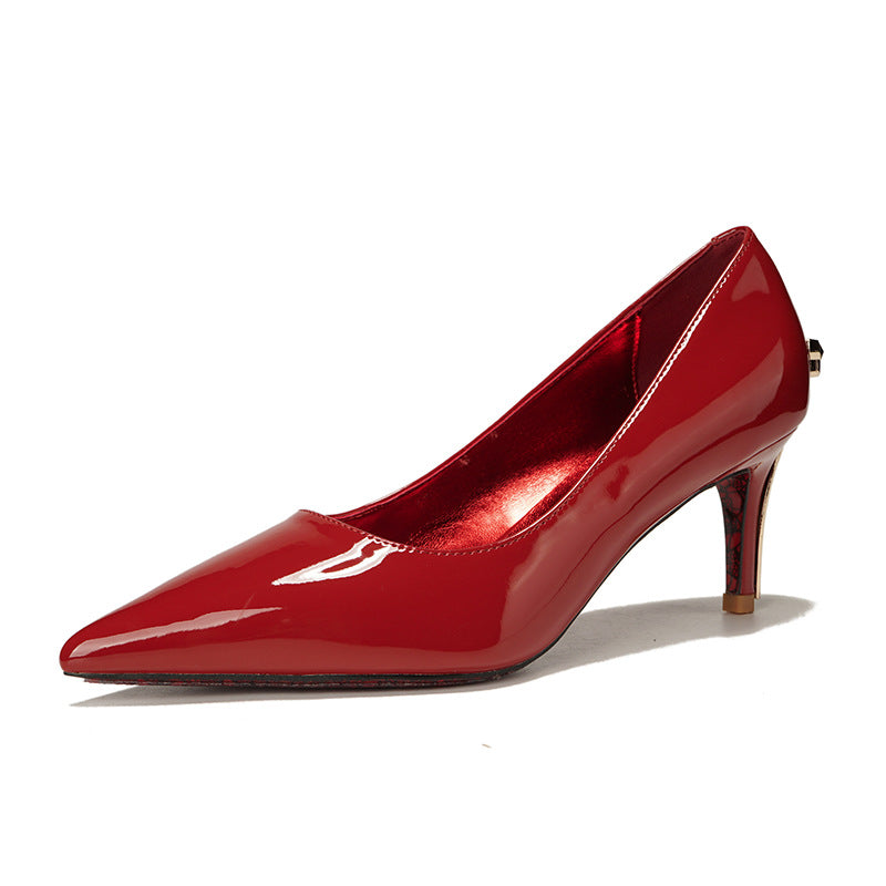 Suede Pointed Toe Stiletto Heels – FLAME