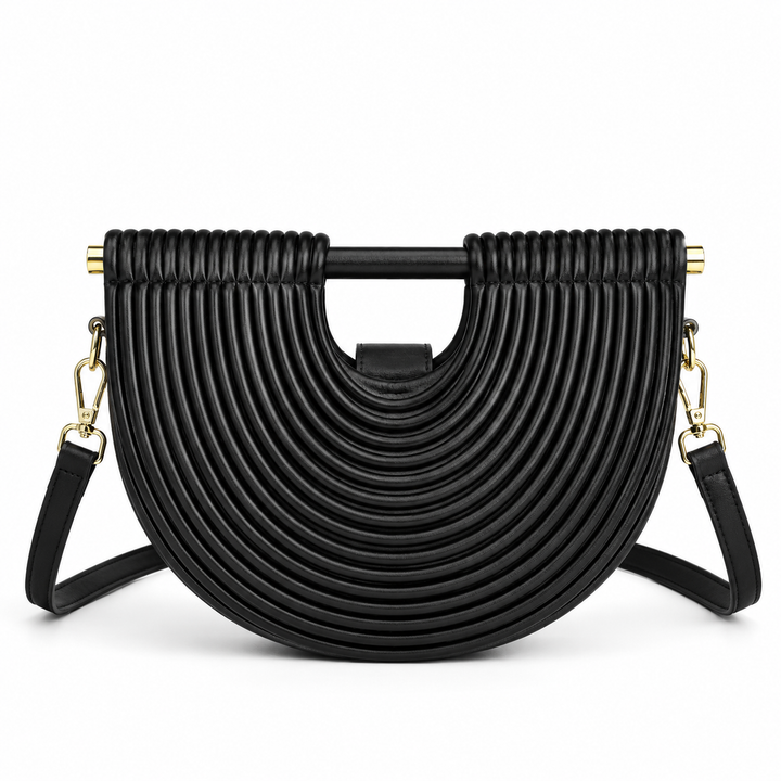 Gold Sculpted Arc Evening Bag – ORLÉVIA