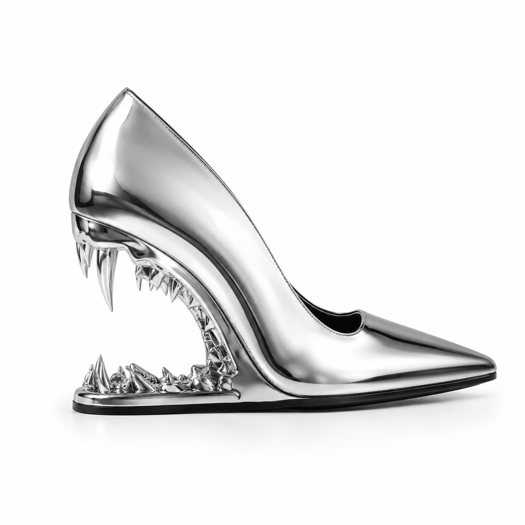 Avant-Garde Sculptural Heel Pumps – PHANTOM