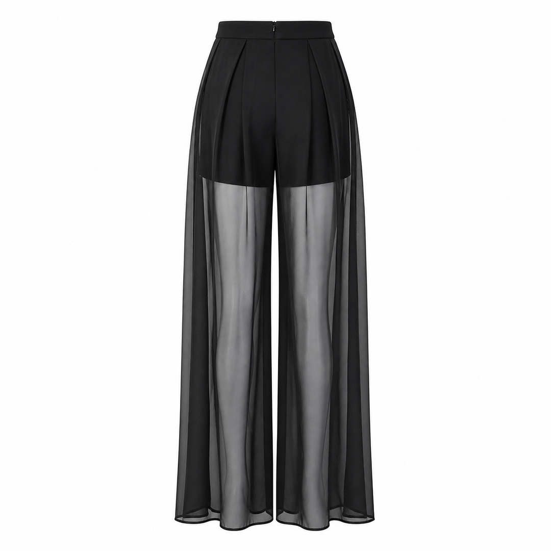 Sheer Overlay Tailored Set – LUXE