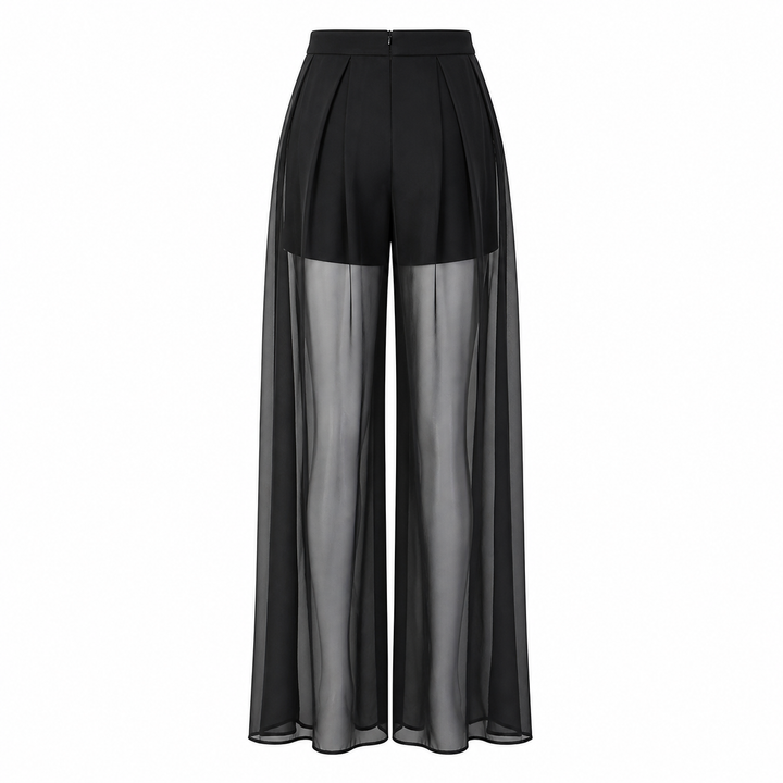 Sheer Overlay Tailored Set – LUXE