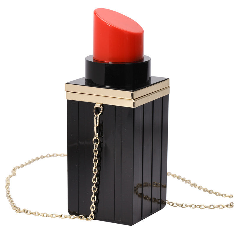 Lipstick Shape Clutch Bag - ROSÉLUX