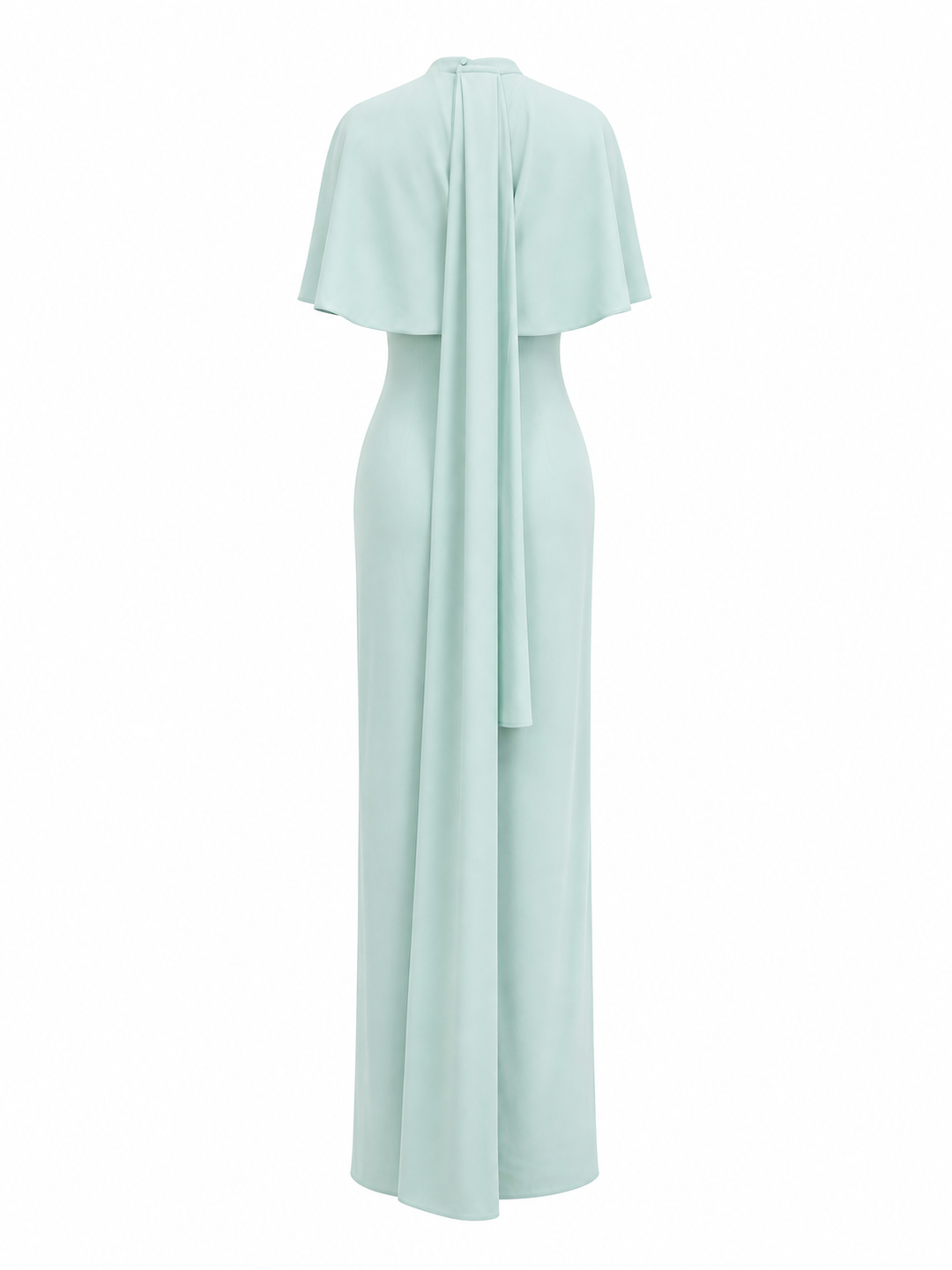 Cape Sleeve Fitted Maxi Dress – MINT