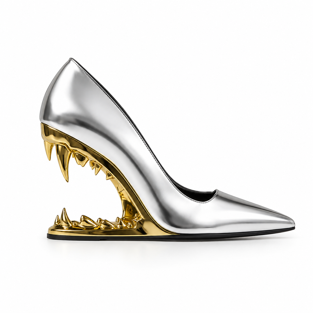 Avant-Garde Sculptural Heel Pumps – PHANTOM