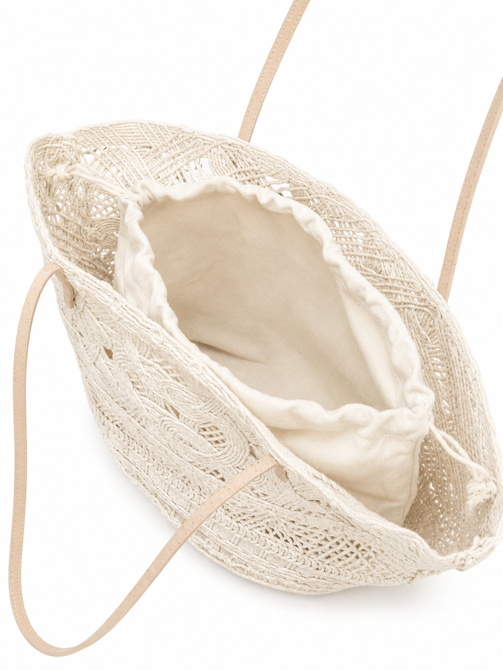 Bohemian Woven Lace Tote Bag – SANTORINI