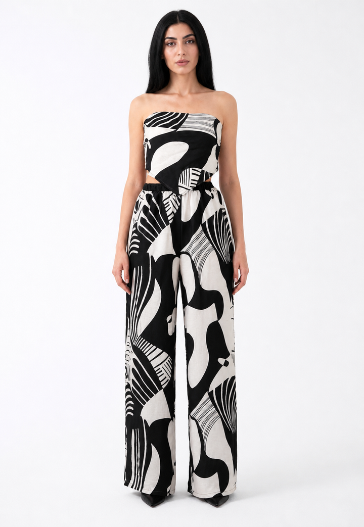 Abstract Print Two-Piece Set – WAVE