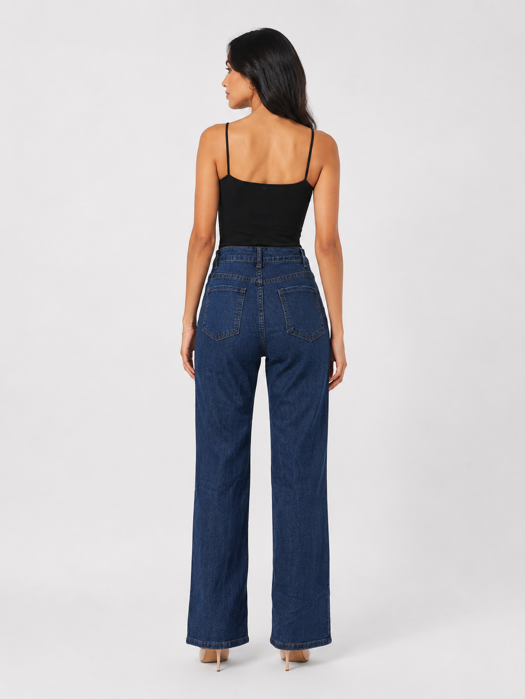 Pearl Embellished Floral Cutout Jeans - Glam
