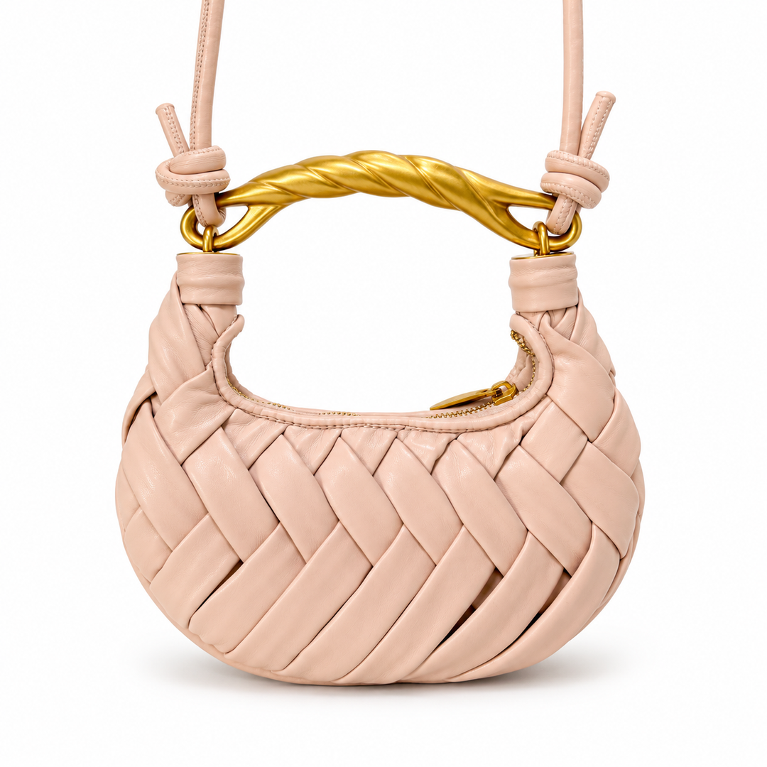 Woven Crescent Shoulder Bag – CAMELLE