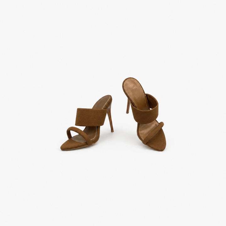 double strap stiletto mule with minimalist silhouette – EDGE