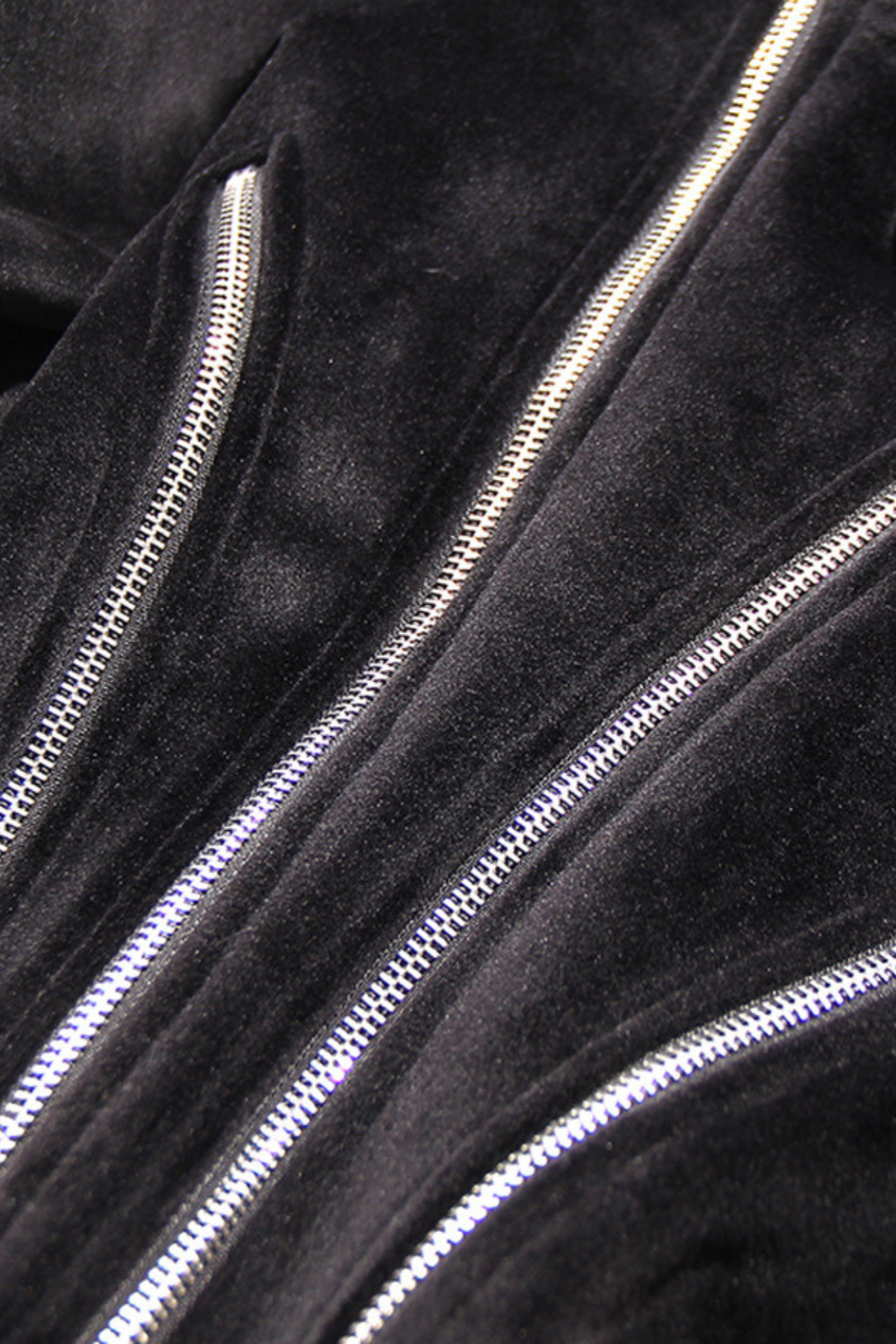 Ailpein Zipper Hooded Long Sleeve Top