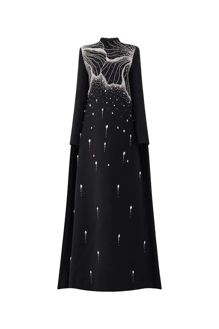 A-line dress with high neck - ORION