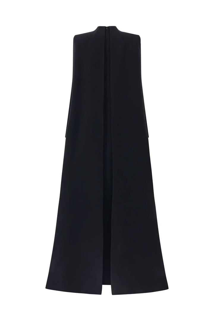 Long-sleeve flared dress with floral embellishment - BLOOM