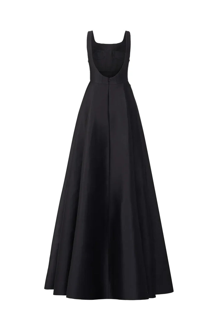 Embellished Sleeveless Gown with A-line Skirt - NOVA