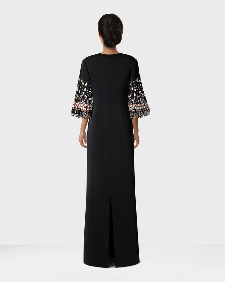 Sequined sleeves dress - Surelis