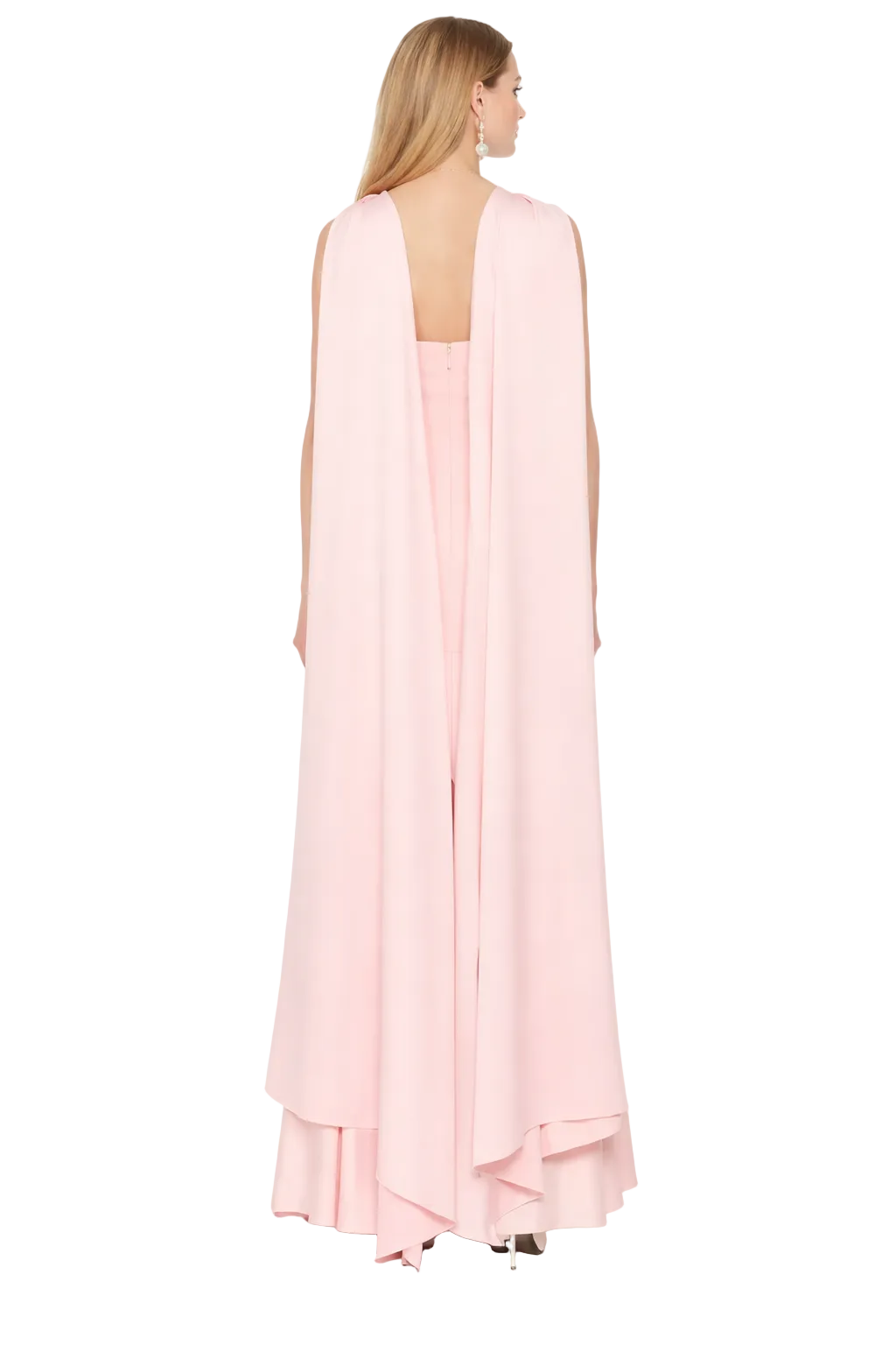 halter neck chiffon maxi dress with open shoulder detail – VEIL