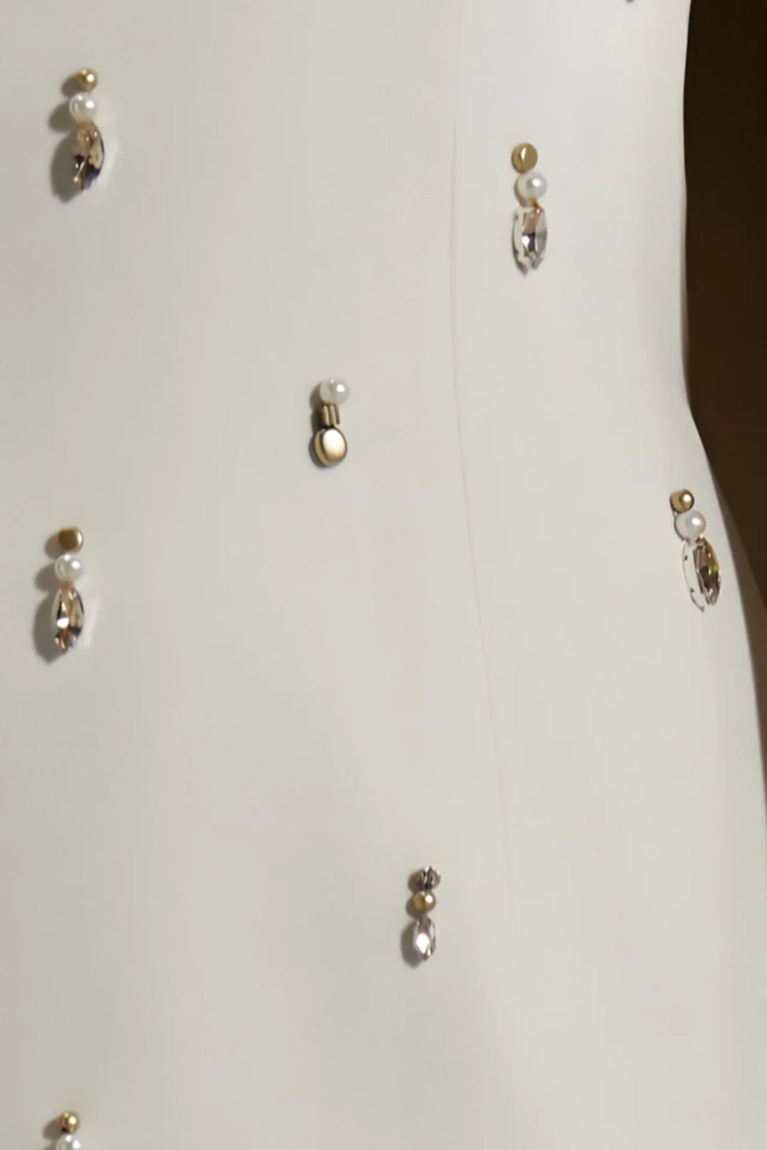 High-neck column gown with embellished cape – Zonia-1