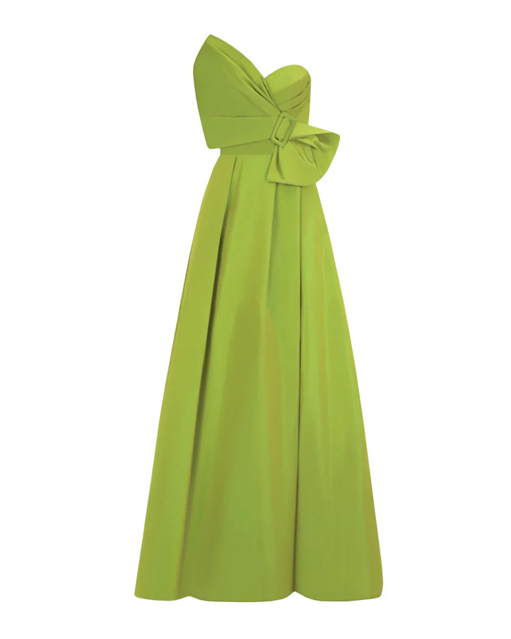 One-shoulder gown with oversized bow – Noven