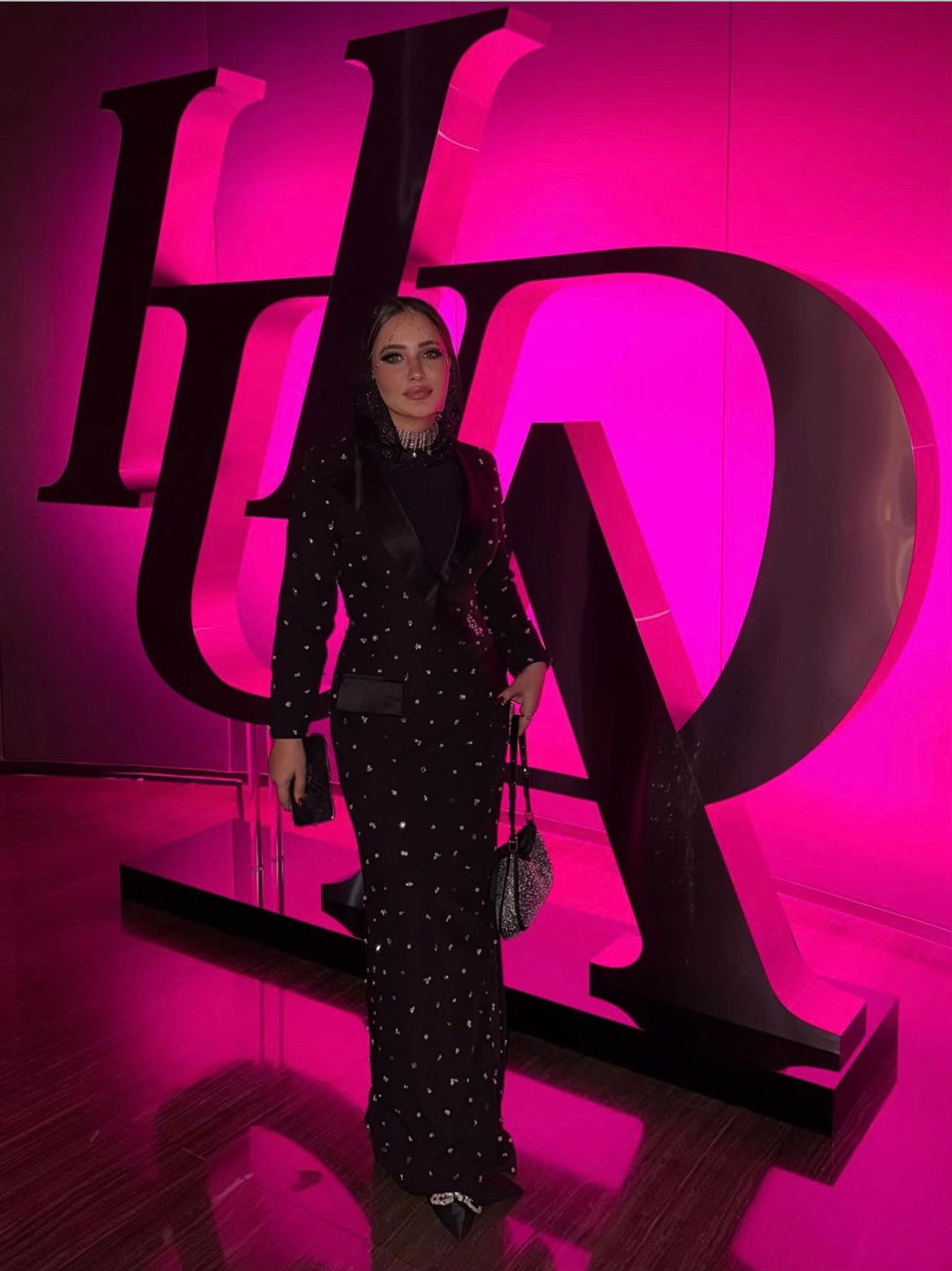 Fully beaded blazer dress- ODD- Rawaa