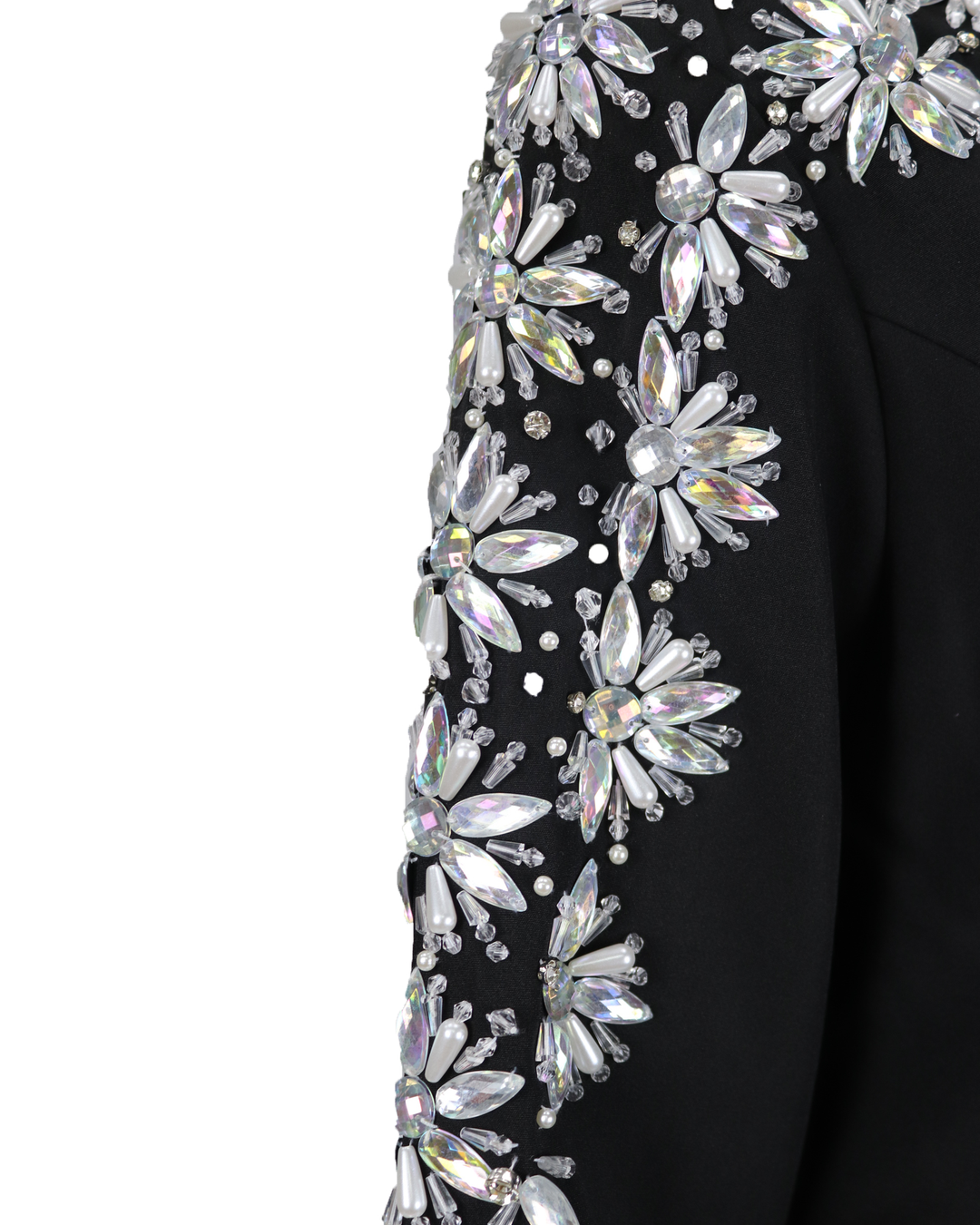 Sequined shoulder dress with long sleeves - Sukhjot
