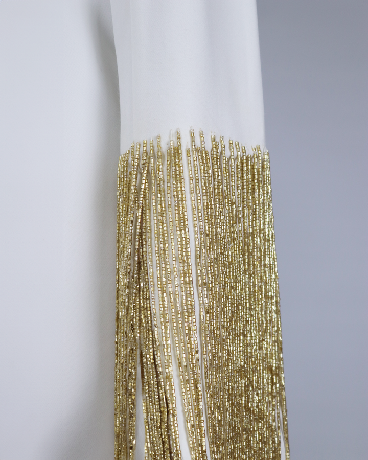Loose dress with beaded sleeves - ODD-Zaydin