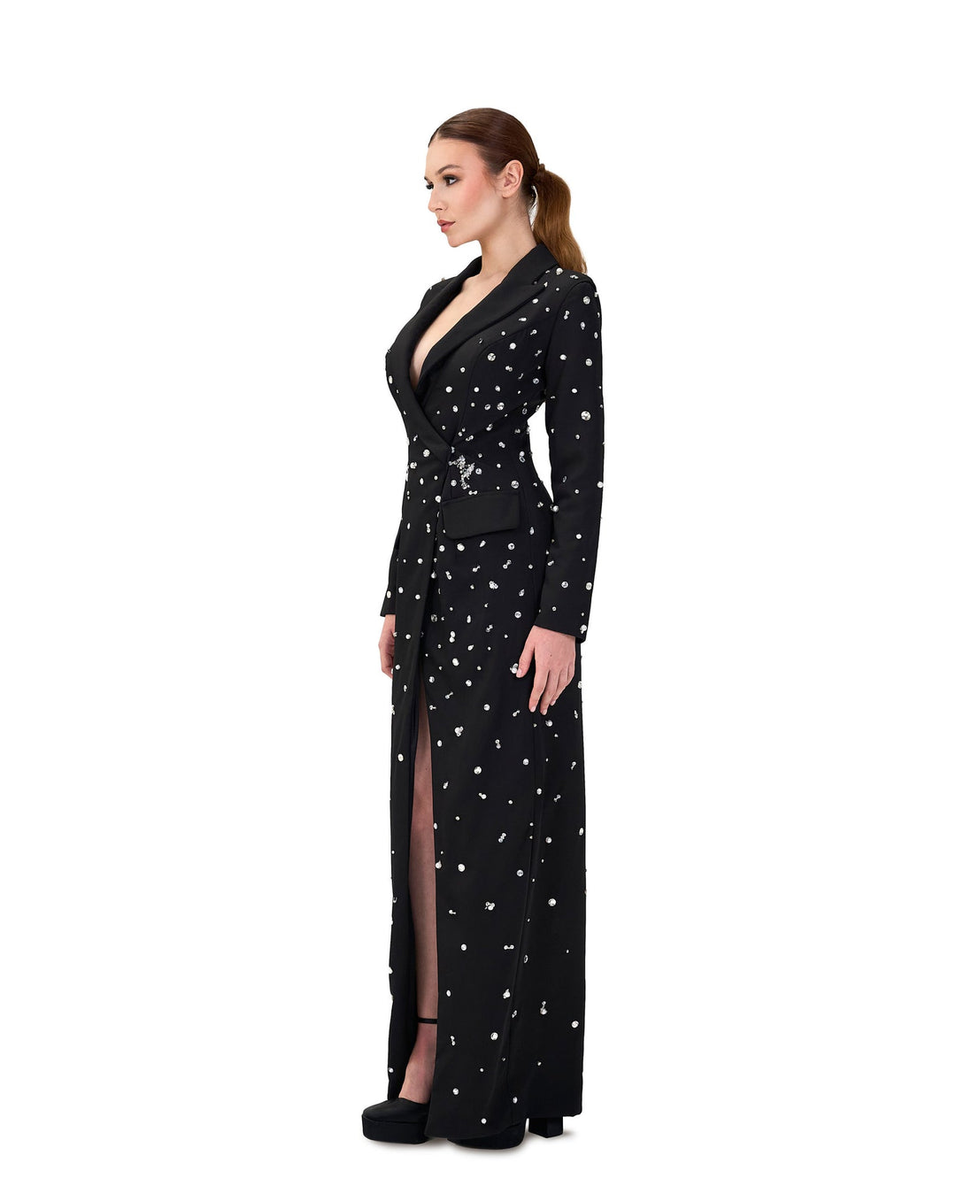 Fully beaded blazer dress- ODD- Rawaa