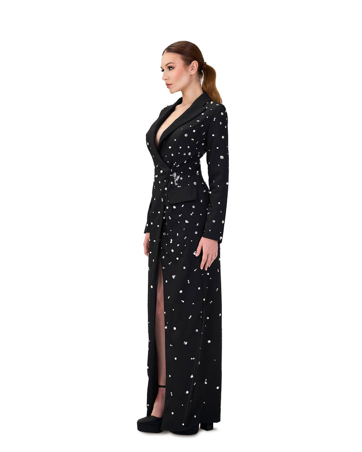Fully beaded blazer dress- ODD- Rawaa