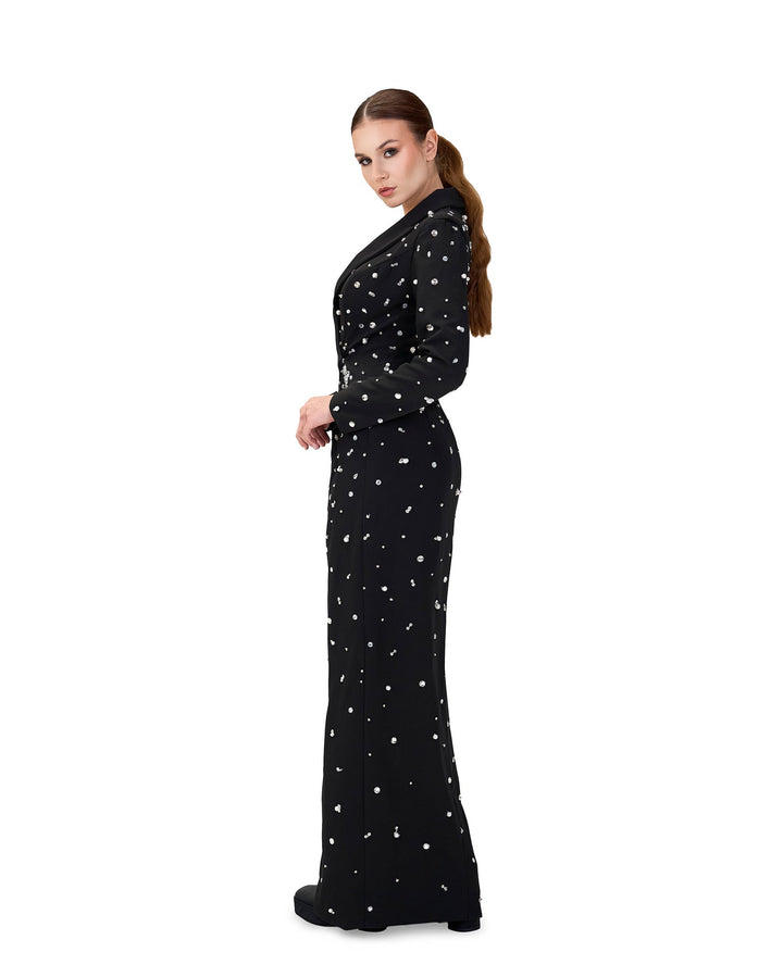Fully beaded blazer dress- ODD- Rawaa