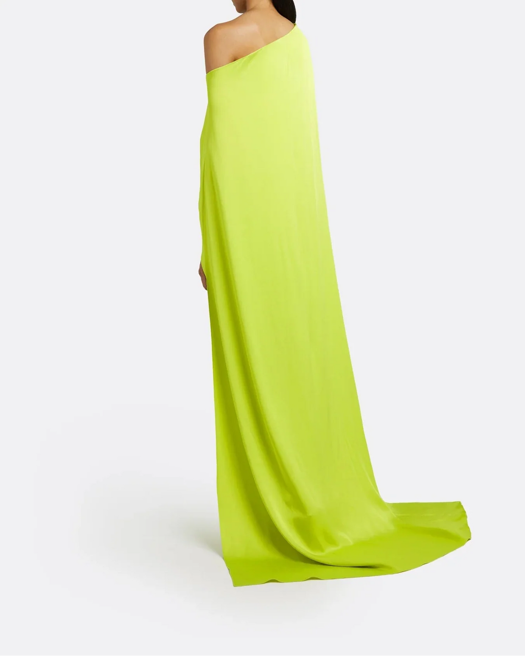 One-shoulder column dress with draped cape - Sarah-1