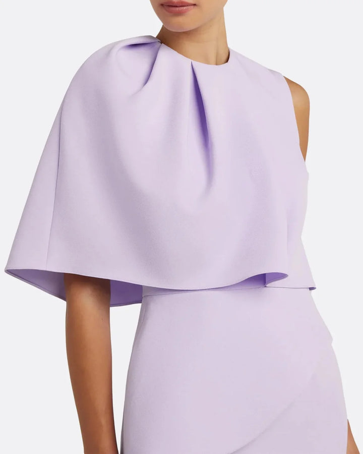 One shoulder column dress with attractive details - Olivia-1