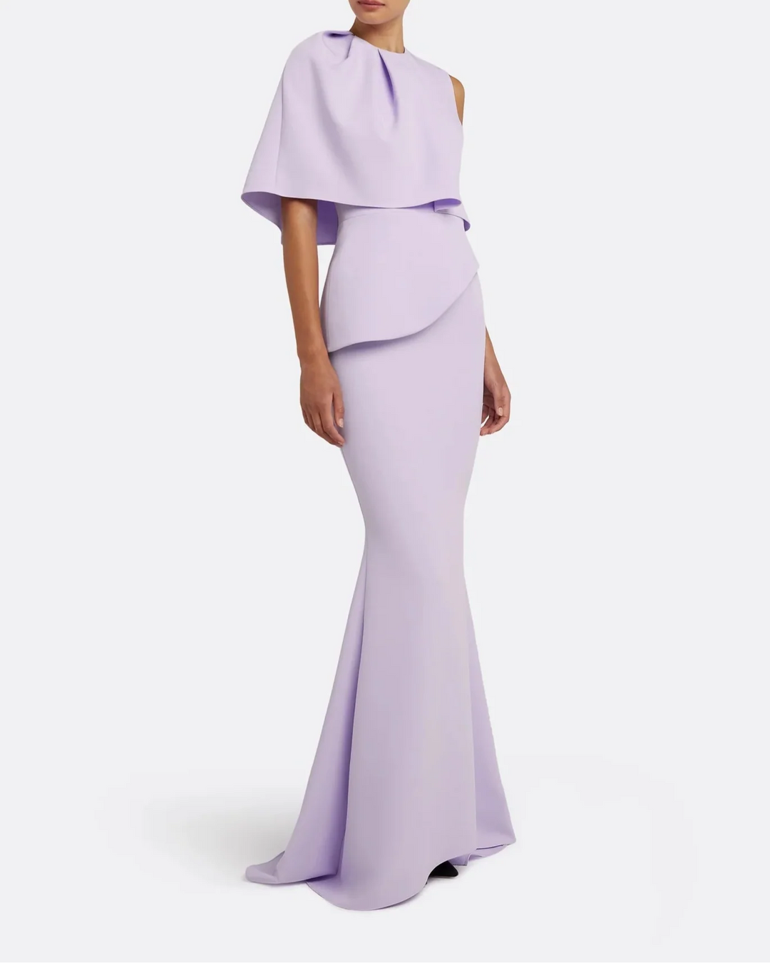 One shoulder column dress with attractive details - Olivia-1