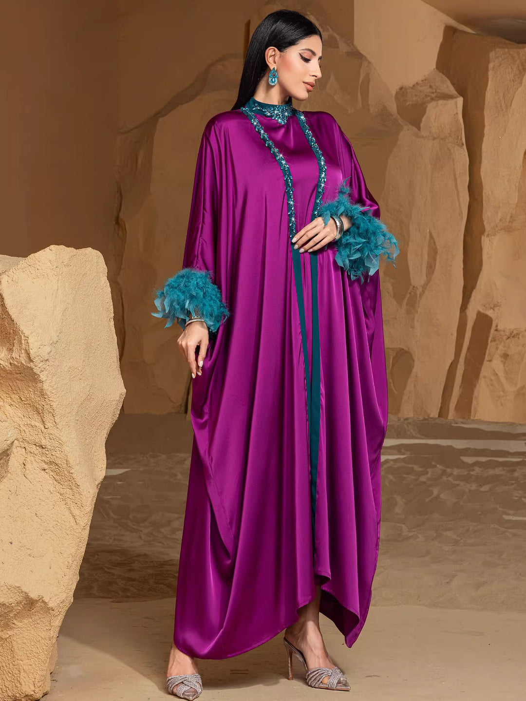 Long Sleeve Maxi Dress with Relaxed Fit – TAMER