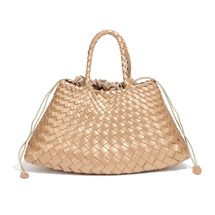 Oversized Woven Handbag – AZURE