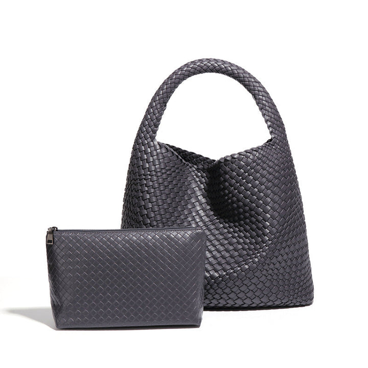 Olive Woven Hobo Bag with Matching Pouch – VIRELLE