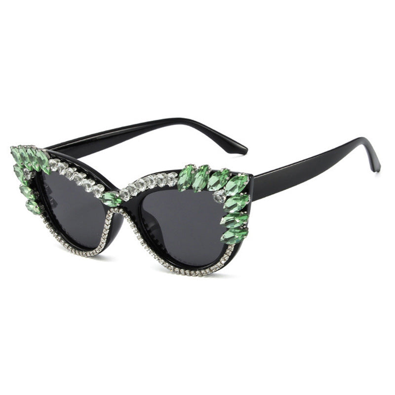 Ruby Crystal Cat-Eye Sunglasses – GLAMÉ