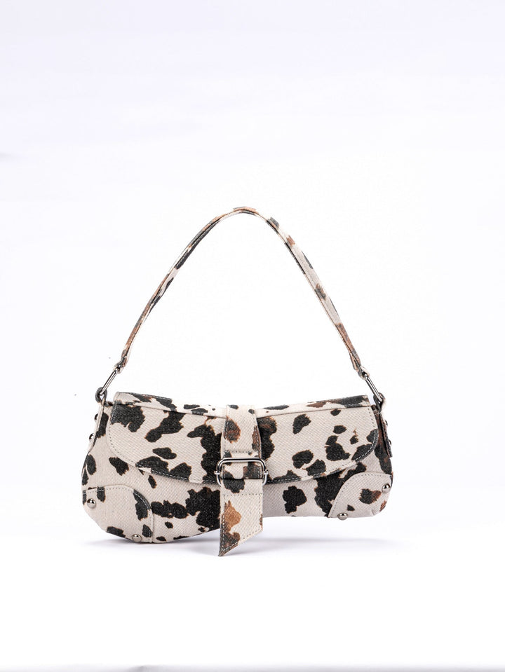 Cow Print Mini Shoulder Bag - Urban