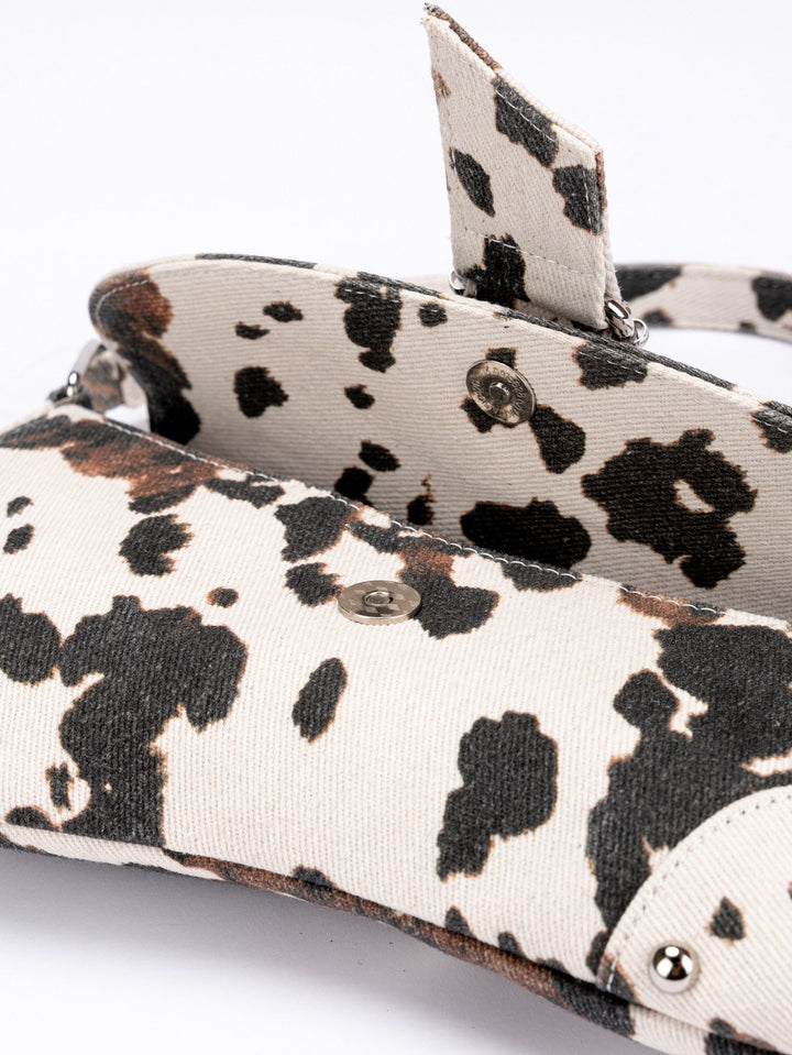 Cow Print Mini Shoulder Bag - Urban