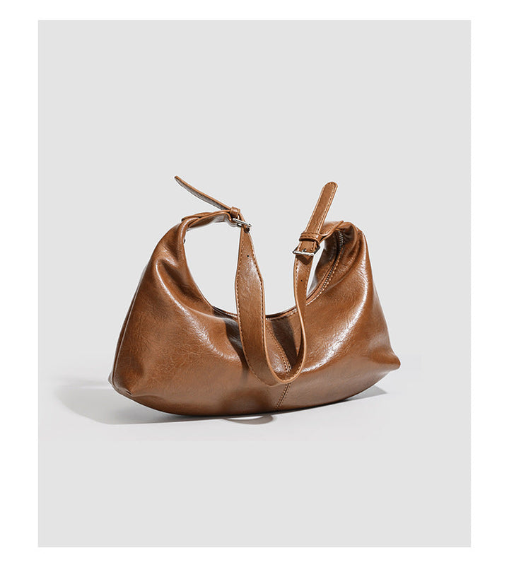 Leather Hobo Shoulder Bag – SIENNA