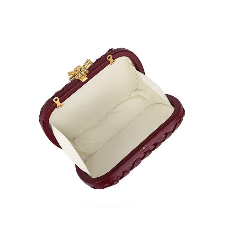 Metallic Woven Clutch Chain Bag – ORLÉANA