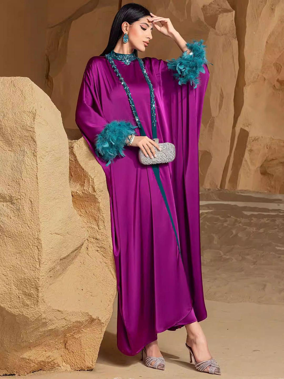Long Sleeve Maxi Dress with Relaxed Fit – TAMER