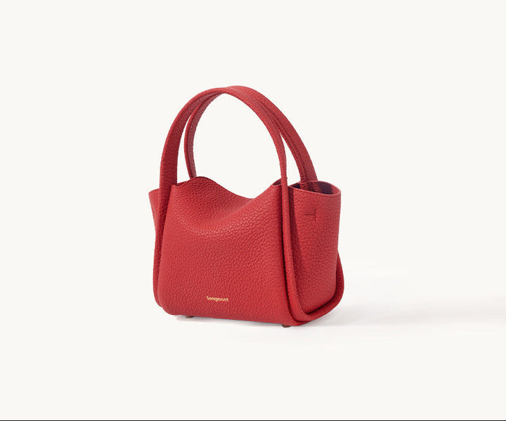 Mini Yellow Pebbled Leather Tote Bag – Songmont